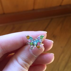 Y2K Pinky Butterfly Ring
